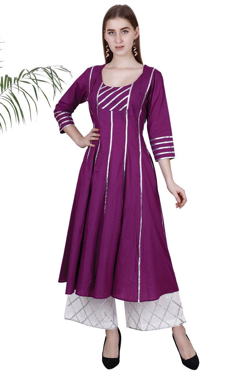 long kurti with pajama