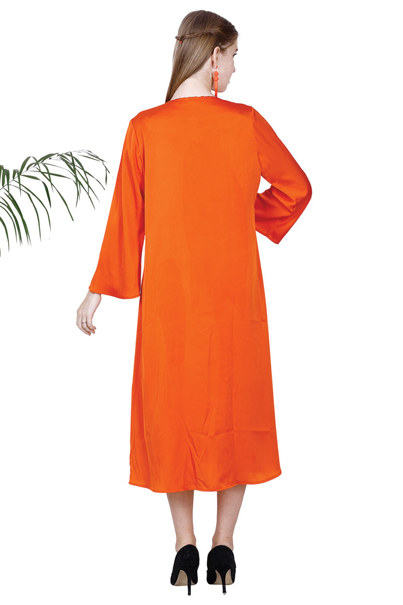 New Orange Stylish Dress For Women at aamnaaya.com