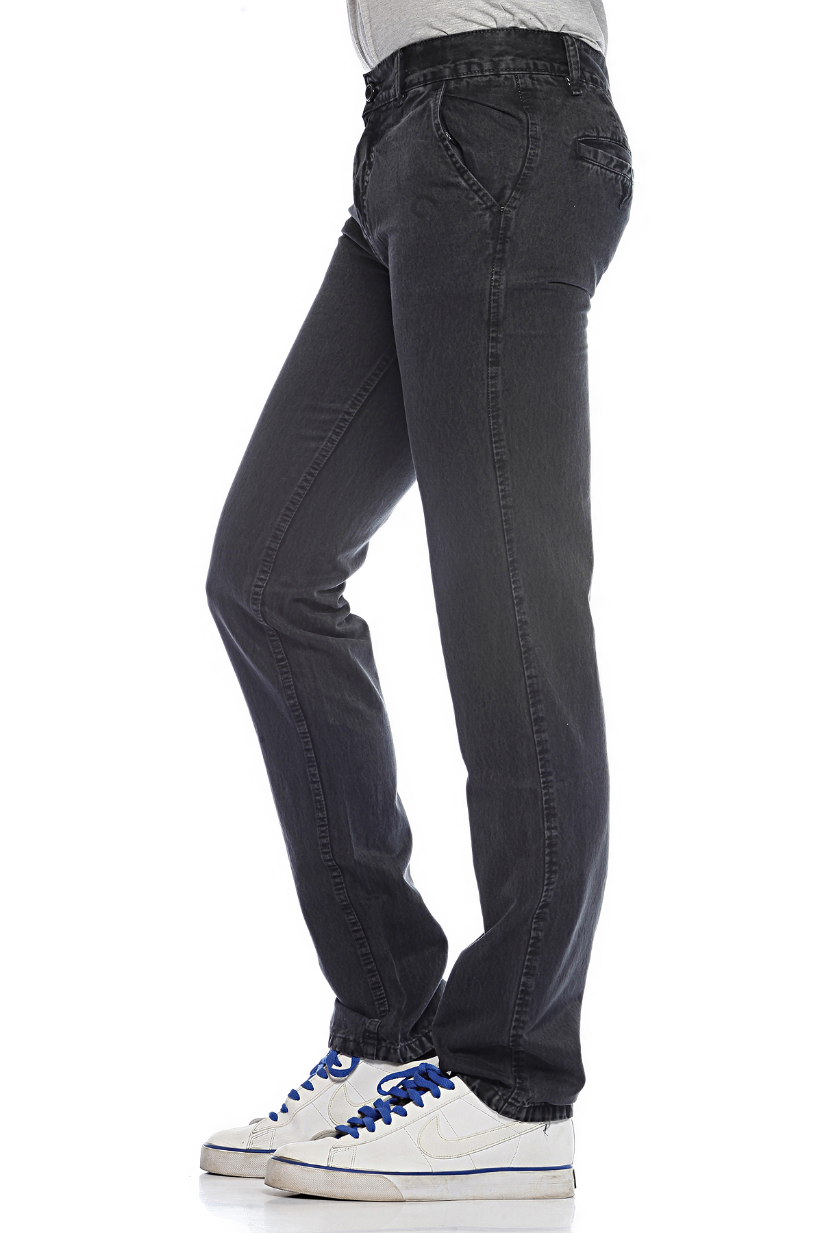 DS black cotton Stylish regular fit jeans at