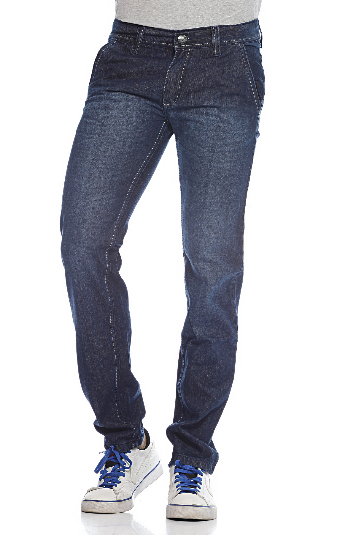 DS black cotton Stylish regular fit jeans at aamnaaya.com
